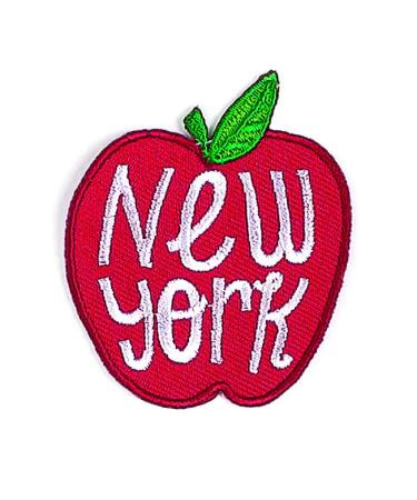 BADGE BOMB New York Apple Patch by Allison Cole