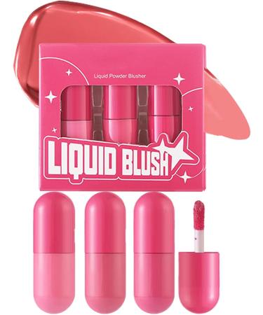 Liquid blush for cheeks liquid blushing makeup cream blush | Women's light makeup red highlighter stick for a natural-looking face - Buy Online on GoSupps.com