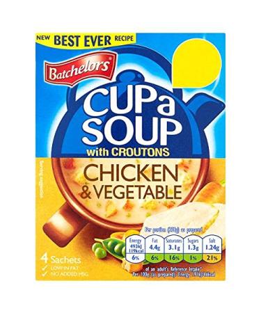 Batchelors Soup Cup with Chicken and Vegetable Croutons 110g (pack of 9 x 122g)