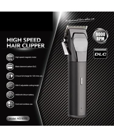 Professional Hair Trimmer - DLC Fade Blade All-Metal Housing 9000 RPM Motor | Cordless Hair Clipper for Ultimate Hair Care & Styling - Buy Online on GoSupps.com