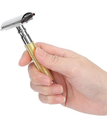 Premium Manual Safety Razor - Ergonomic & Travel-Friendly Gold Razor for Home Use - Buy Online on GoSupps.com