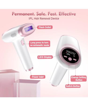 Design Wish IPL Hair Removal Device - Permanent Laser Hair Remover for Women | 5 Energy Levels & 2 Modes for Armpits Legs & Body - Buy Online on GoSupps.com