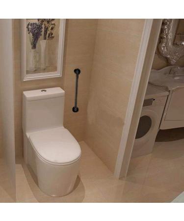 ZUEXT 16 Inch Matte Black Stainless Steel Shower Grab Bar - Pack of 2 | Bathroom Handicap Safety Rail Support for Elderly and Injured | 1.25 Diameter - Buy Online on GoSupps.com