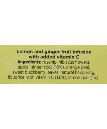 Tetley Super Fruits Immune Lemon & Ginger 20 Tea Bags - Buy Online on GoSupps.com