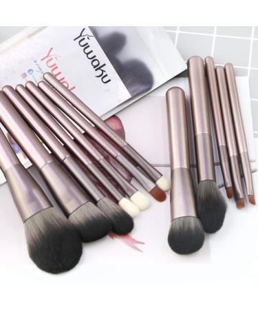 Rose Gold 12Pcs Makeup Brushes Set - Foundation, Powder, Eyeshadow, Concealers, Blush Face Make up Brushes Kit - Buy Online on GoSupps.com