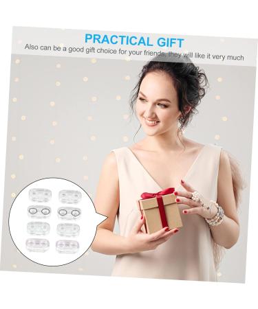 Buy Homsfou Travel Contact Lens Cases - 8-Piece Transparent Holder for Eye Care - Portable Colored Lens Box Set (3 x 7.5x4.5cm) - Buy Online on GoSupps.com