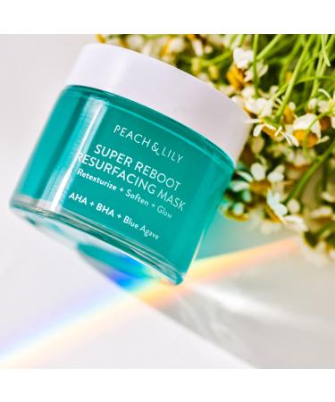 Peach & Lily Super Reboot Resurfacing Mask | 10% AHA 0.5% BHA with Blue Agave and Aloe | Pro-Grade Wash-Off Mask for Clogged Pores, Uneven Skin, Bumps, and Fine Lines | Gentle Acid Treatment for All Skin Types - Buy Online on GoSupps.com