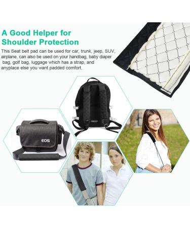 Golrisen Universal Seat Belt Cushions - 4 Pack Black Padding for Kids & Adults | Enhance Safety & Comfort in Your Car - Buy Online on GoSupps.com