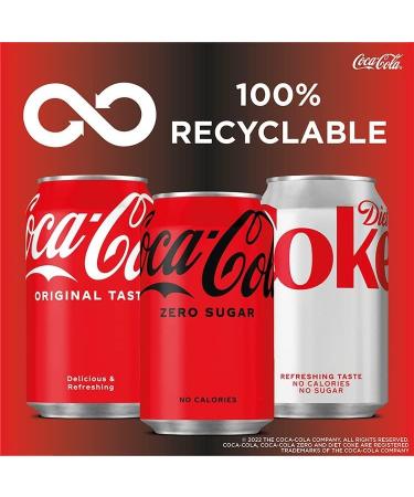 Coca-Cola Zero Sugar 6 Pack - 1.63 Kg | 250ml Cans | Sugar-Free Cola - Buy Online on GoSupps.com