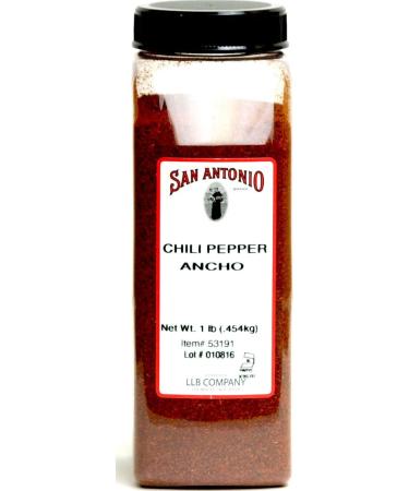 1-Pound Premium Ground Ancho Chile Pepper Chili Powder