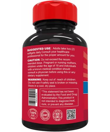Antarctic Krill Oil 1000mg Omega 3 Supplement EPA DHA Phospholipids and Astaxanthin- 120 Softgels 120 Count (Pack of 1) - Buy Online on GoSupps.com