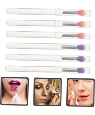Healeved 6pcs Silicone Lip Brush Lip Gloss Brush Lipstick Applicator Eyeshadow Applicators Lip Mask Applicator Brush Silicone Brush Lip Mask Brush Lipstick Brush with Caps Lip Brush Wand - Buy Online on GoSupps.com
