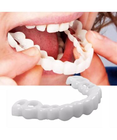 Wttfc veneers snap in teeth comfort fit whitening veneer snap on dentures with wife & man party in smile beautiful snapping instances with box (4 couples)