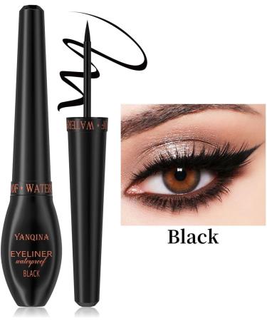 Liquid Eyeliner Waterproof Liquid Eye Liner | Long Lasting & Waterproof Makeup Eyeliner Black Eye Liner for Smudgeproof Eyeliners Eye Makeup Rowces - Buy Online on GoSupps.com