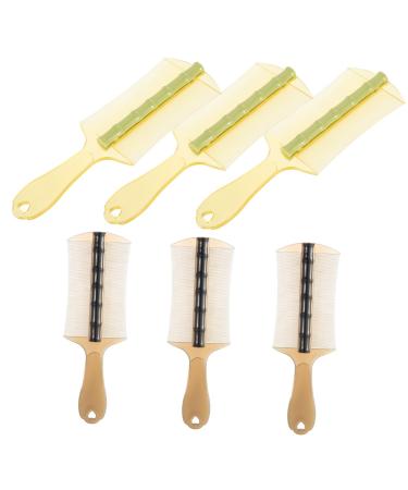 PLAFOPE Peigne Antipoux Grosse Taille 6 Pi ces Double Face Dents Fines Plastique pais avec Poign e Ergonomique pour Cheveux Fins Animaux Poux Gar on et Filles et Adultes