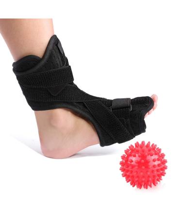 Peroneus rail Diioch Akozon Plantar fasciitis Night rail and hedgehog ball orthesis foot rail Night Splint for pain relief rehabilitation dorsal rail orthopedic support bandage foot orth Spint + ball