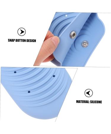 Heat Resistant Hair Curler & Flat Iron Holder Bag | Insulation Pouch for Travel & Storage | 20x10cm Blue - Buy Online on GoSupps.com