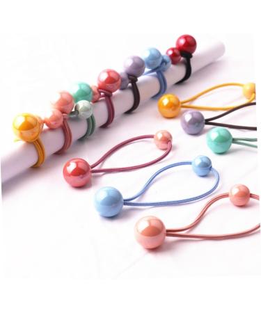 minkissy 28 Pairs Headband Color Hair Tie Hair Ponytail Girl Hair Ties Elastic Hair Bands Hair Ties for Girls Ponytail Holders Girls Hair Rope Hair Balls for Girls Hair Hair Rope Bead - Buy Online on GoSupps.com