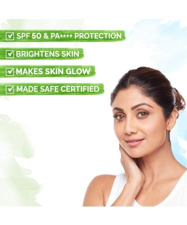 Mamaearth Vitamin C Daily Glow SPF 50 Sunscreen with PA+++ | Reduces Tanning & Gives Broad Spectrum Sun Protection | Non-Greasy | 1.76 Oz (50g) 1.76 Ounce (Pack of 1) - Buy Online on GoSupps.com