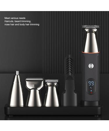 Buy Electric Hair Clipper & Waterproof Nose Hair Cutter Set | USB Rechargeable 6 Guide Combs Wet & Dry Use - Grooming Essentials - Buy Online on GoSupps.com