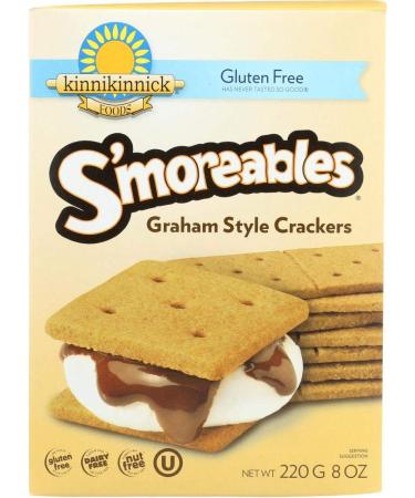 Kinnikinnick, Graham Crackers Smoreable Gluten Free, 8 Ounce