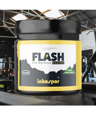 Inkospor XTreme Flash Booster Green AppleShock 300 g blik Green Apple Shock 300g - Buy Online on GoSupps.com
