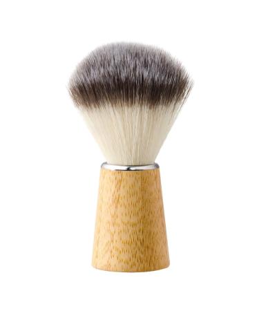 Zialofi Beard shaving brush bamboo handle for wet shaving soap brush made of nylon synthetic bristles