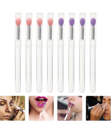 KALLORY 8pcs Professional Convenient Portable Eyeshadow Eyeshadow Silicone Makeup Lipstick 10.7X0.8X0.8CM Assorted Color - Buy Online on GoSupps.com
