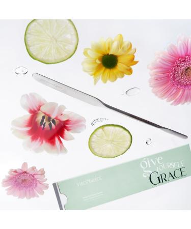 Give Yourself Grace Divine Duo Beauty Spatula | K-Beauty Tool for Flawless Makeup | Stainless Steel | International Shipping - Buy Online on GoSupps.com