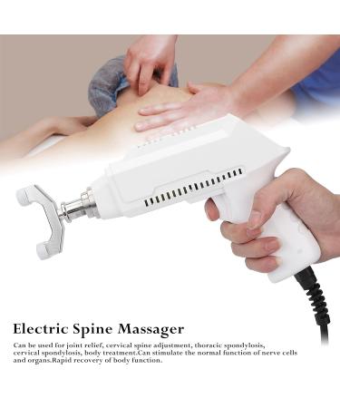 Professional 6-Speed Electrical Spine Chiropractor Massage Device - White EU | Advanced Corrector Massage Gun for Pain Relief & Vertebral Support - Buy Online on GoSupps.com