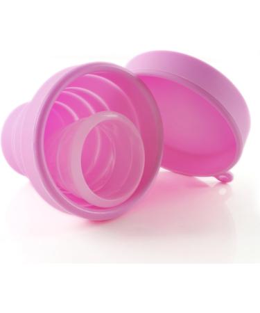 Buy Foldable Silicone Menstrual Cup - Portable & Hygienic Eco-Friendly Cleaning Cup (Pink) for International Shipping - Buy Online on GoSupps.com