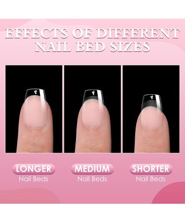 Ranrose 240PCS Coffin Nail Tips - Full Cover Clear Acrylic Soft Gel False Nails for DIY Press On Extensions - Buy Online on GoSupps.com