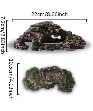 Buy Ctpeng Aquarium Cave Decoration for Betta & Cichlids - Slate Scape Ornament (23cm x 10.5cm x 7.2cm) | International Shipping Available - Buy Online on GoSupps.com