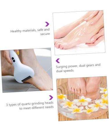 Ipetboom 2 Sets Pedicure Exquisite Foot Scraper Unique Foot Grinder Callous Removers for Feet Rechargeable Foot File Nose Hair Trimmer Foot Dead Skin Remover White Clippers Automatic Quartz - Buy Online on GoSupps.com