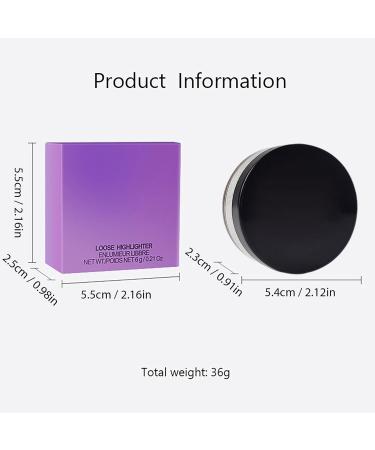  bellv Highlighter Makeup Powder | Long Lasting Highlighter Powder with Pearlescent Shine Makeup for Skin Types Glitter Makeup Easy to Apply for Skin Types - Buy Online on GoSupps.com