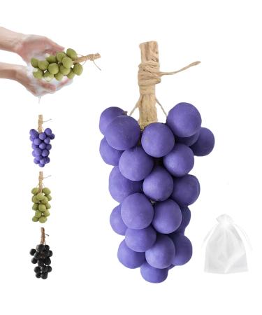 Grape Soap On A Rope Savon Au Raisin Sur Une Corde Savon De Grappe De Raisin Fait Main Pour Douche Soins Hydratants Et Nourrissants Pour Le Lavage Du Visage/corps-C-20