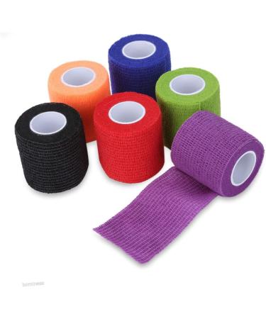 Buy Steri Strips Elastic Wrap - Self-Adherent Fabric Grip Tape for Wrist & Ankle | Red Medium - International Shipping Available - Buy Online on GoSupps.com