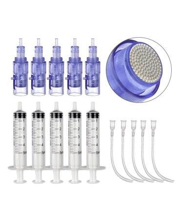 5pcs Screw Round Nano Cartridge For Hydra Pen Auto Serum Applicator MT0909- rou*5