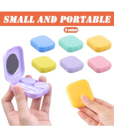 Jinlaili 6-Piece Contact Lens Container Set | Portable Travel Case with Tweezers & Suction Tool | Perfect for International Shipping - Buy Online on GoSupps.com