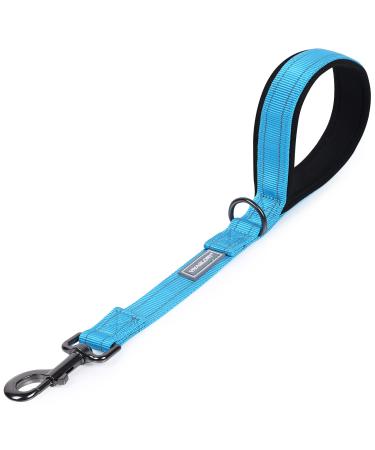 Vivaglory dog leash short short traffic leash for dogs short training lines for medium -sized and large dogs 46 cm length 2.5 cm width sea blau 46 cm Seeblau