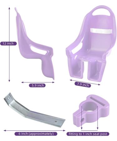 EIRONA Children's Bicycle Doll Seat DIY Sticker Accessory for Girls | Purple Bicycle Accessory - Buy Online on GoSupps.com