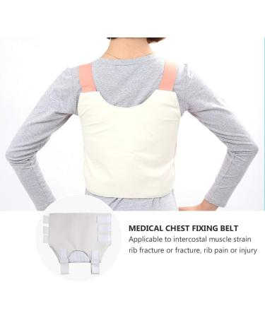 Healifty Chest Binder Support Belt - Rib Protector for Rib Fracture - Breathable & Adjustable - Random Color - Size L - Buy Online on GoSupps.com