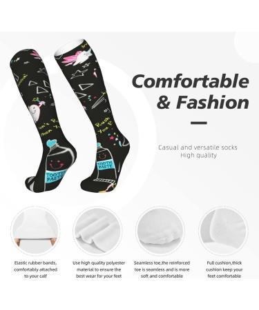 Dental Hygienist Compression Socks 15-20 mmHg for Men & Women - Best Support for Running & Cycling - White One Size - Buy Online on GoSupps.com