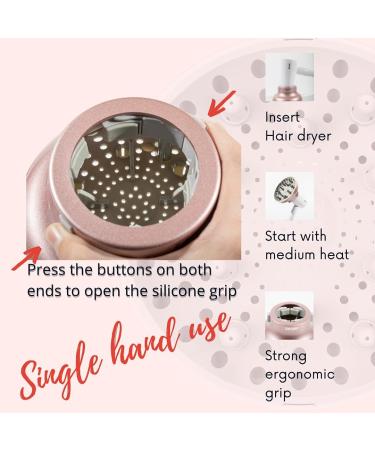 GIHALI Universal Hair Diffuser for Curly/Wavy Hair | Newly Upgraded Strong Hold | Fits Hair Dryers D-4.4cm to 6.6cm | Lavender - Buy Online on GoSupps.com