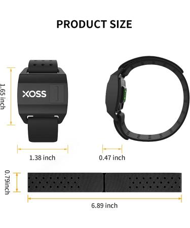 XOSS X1 Heart Rate Monitor Armband - Bluetooth & ANT+ Wireless Fitness Tracker - Buy Online on GoSupps.com