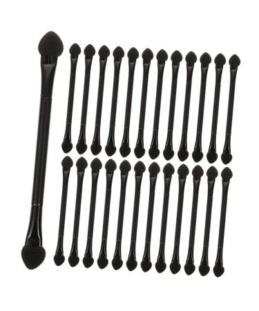 Outanaya 25 Pcs Double Ended Eye Shadow Stick Double Ended Makeup Brush Dual Ended Makeup Brush Plastic