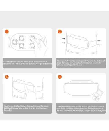 Portable Wireless Heating Cushion & Waist Massage Device - Fast Heated Belly Band for Women & Girls (KPF-W11) - International Shipping Available - Buy Online on GoSupps.com