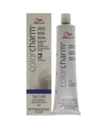 Wella ColorCharm Permanent Gel Haircolor  With Long Lasting Gelfuse  Technology  For Gray Coverage  Brown Tones 3A Dark Ash Brown 1