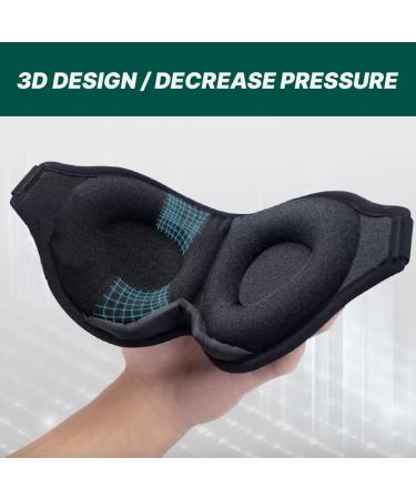 CIBEL Stereoscopic Sleep Eye Mask - 3D Contoured Design, Soft & Comfortable, 99% Light Blocking - Buy Online on GoSupps.com