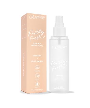 ColourPop Pretty Fresh Hydrating Setting Mist - Vegan Micro-Fine Makeup Finishing Spray with Hyaluronic Acid and Coconut Water for Dewy, Long-Lasting Wear - Lock It In (3.4 Fl Oz)